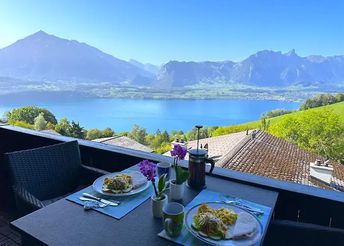 Concierge With Scenic Views And Long By Swisshut Lejlighed Sigriswil